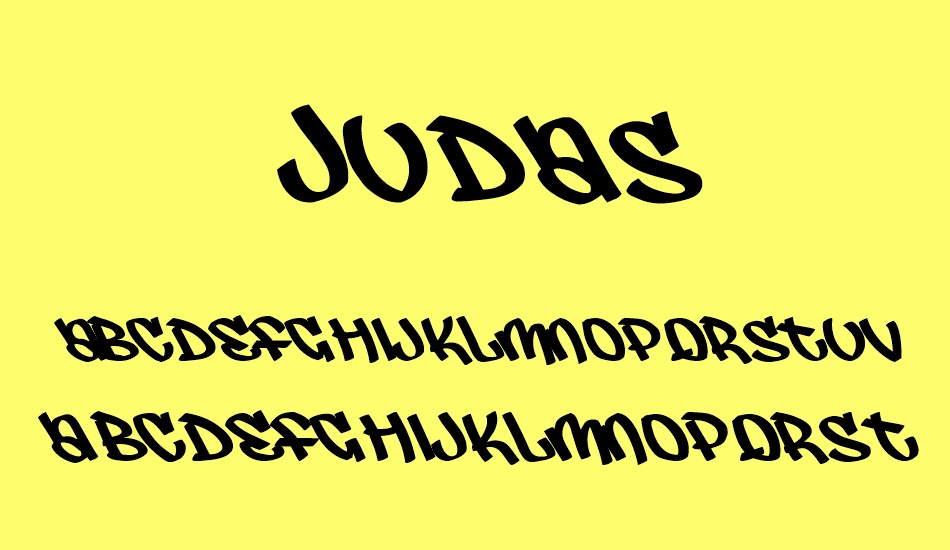 Judas font