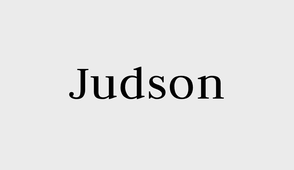 judson font big