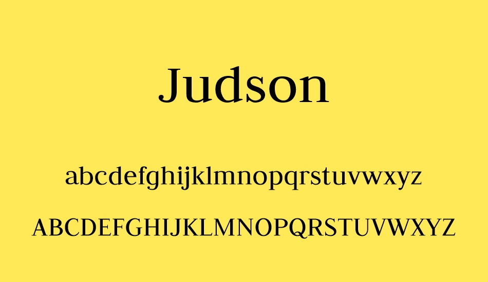judson font