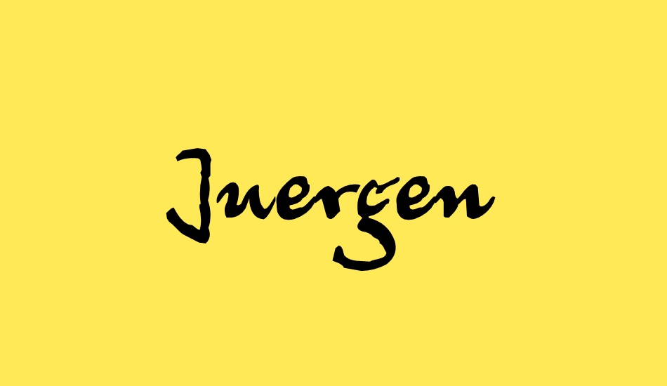 Juergen font big