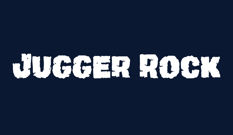 Jugger Rock Condensed font big