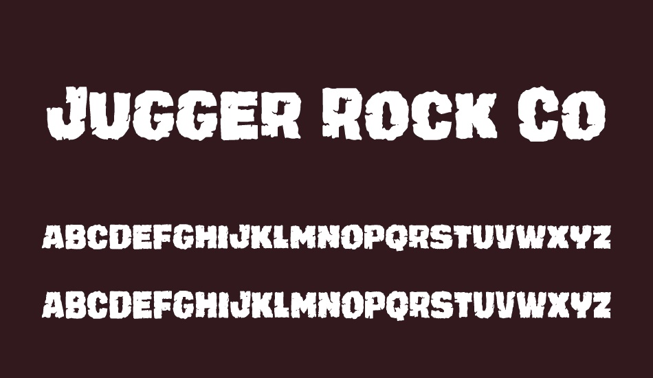 Jugger Rock Condensed font