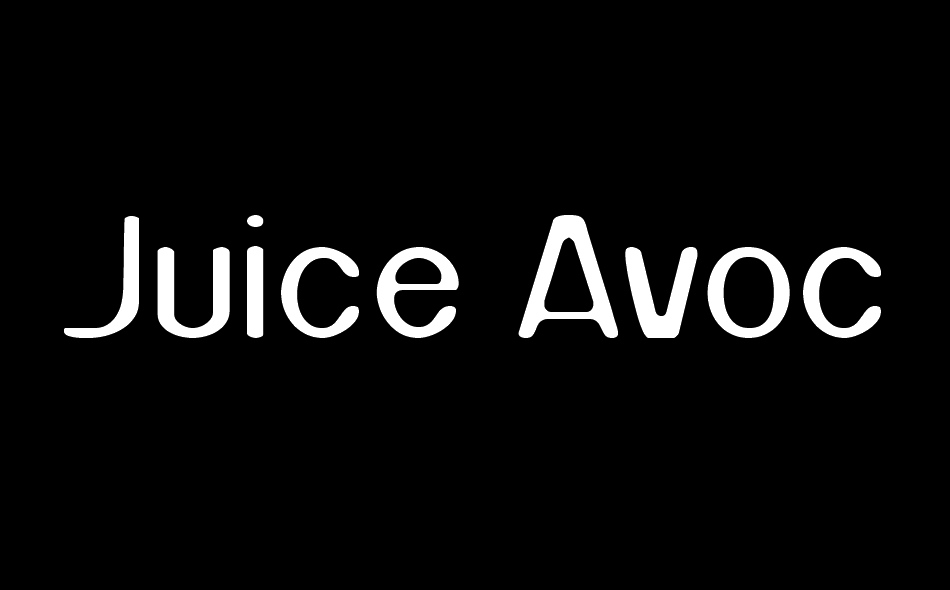 Juice Avocado font big