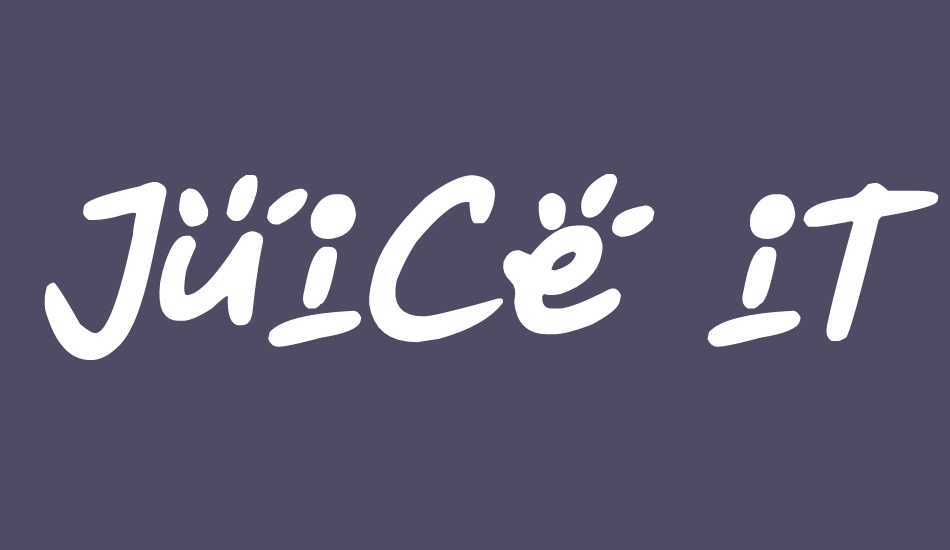 juice-it-up font big