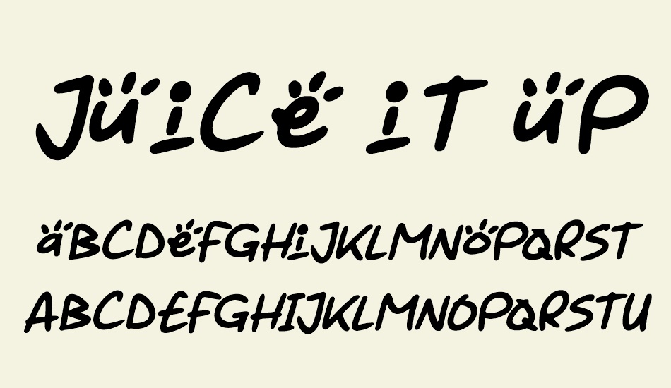 juice-it-up font