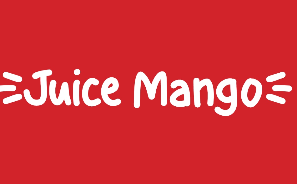 Juice Mango font big