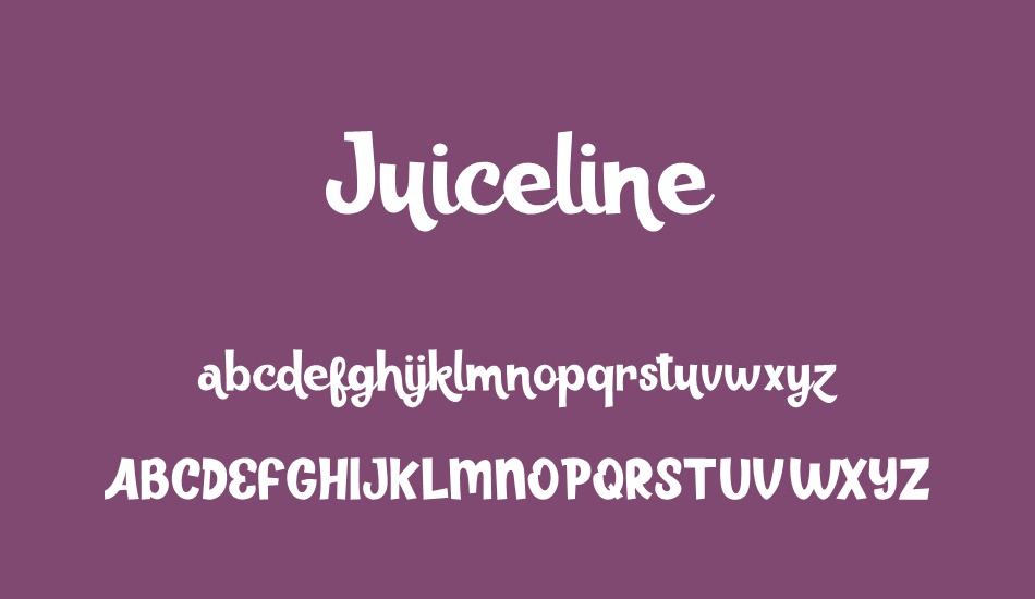 Juiceline font
