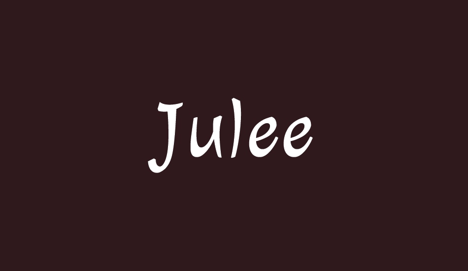 Julee font big