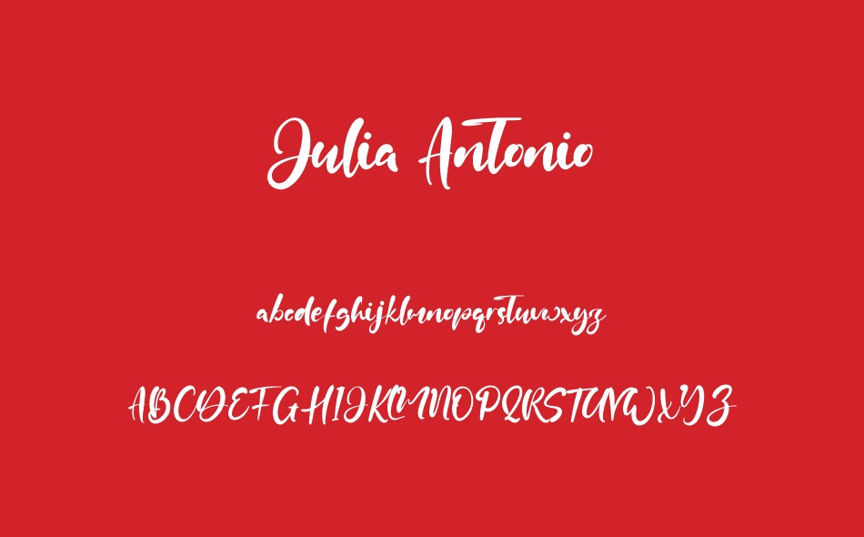 Julia Antonio font