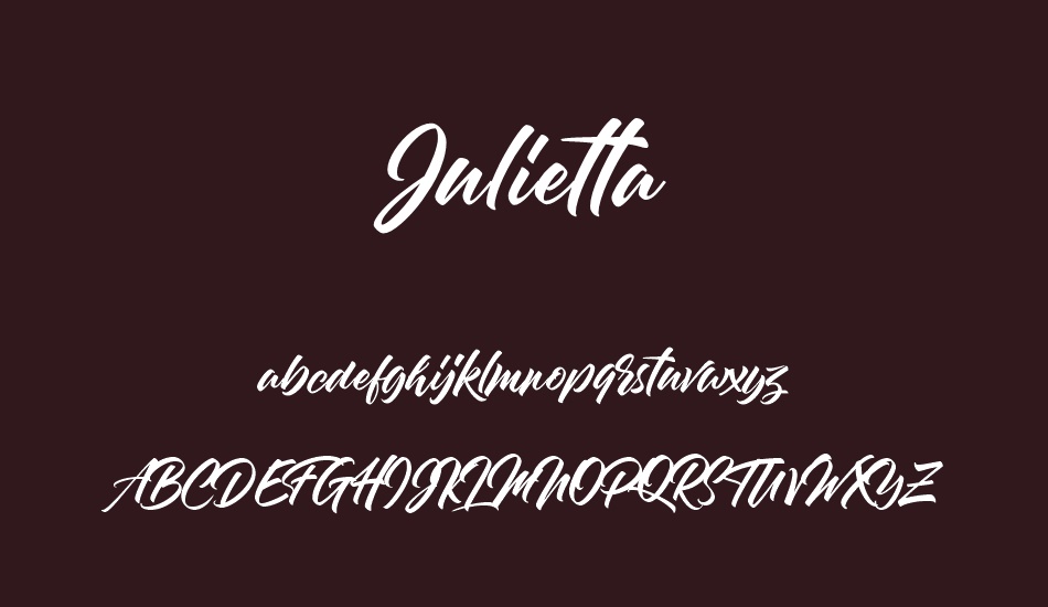 Julietta font