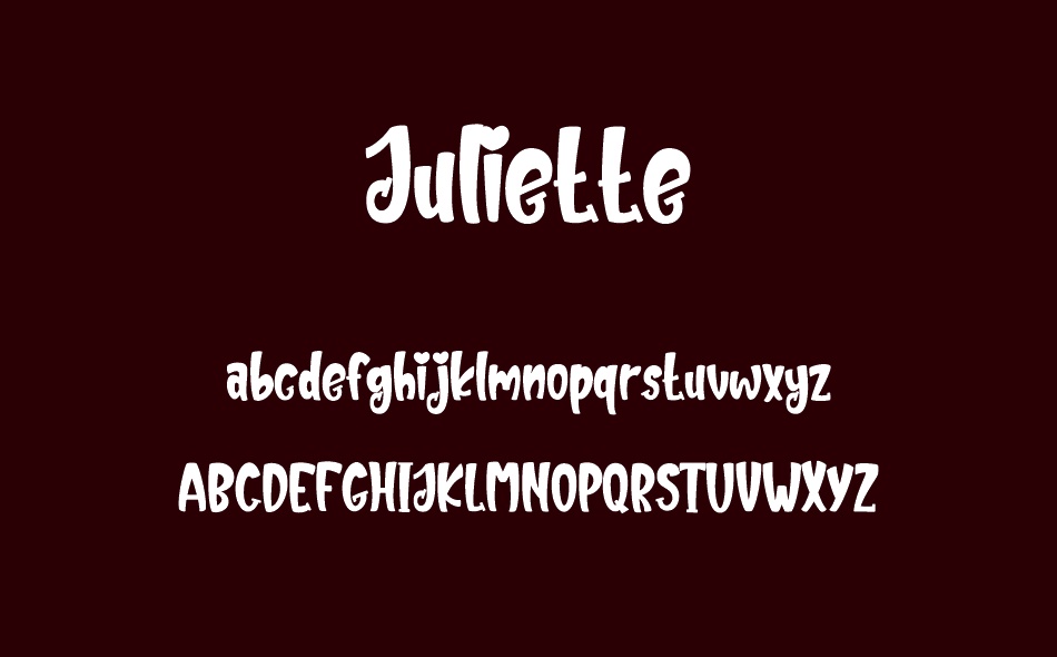 Juliette font