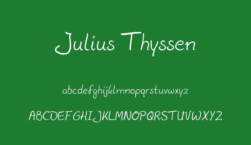 Julius Thyssen font