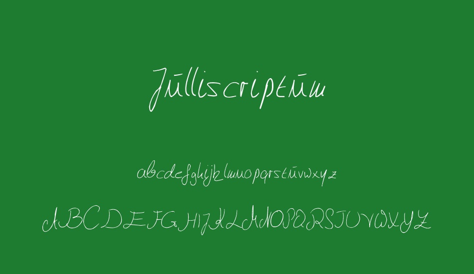 Julliscriptum font