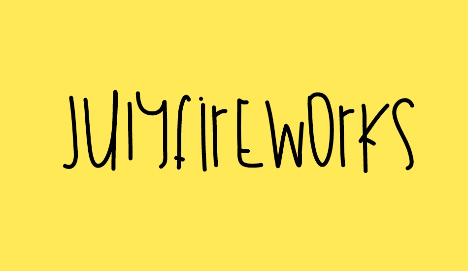 JulyFireworks font big