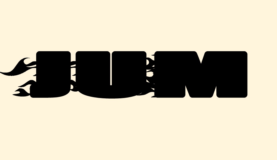 JUMBO BURN font big