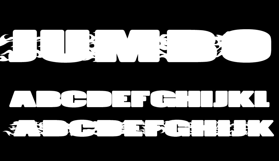 JUMBO BURN font