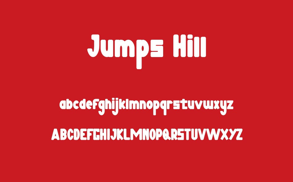 Jumps Hill font