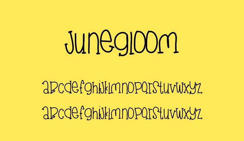 JuneGloom font
