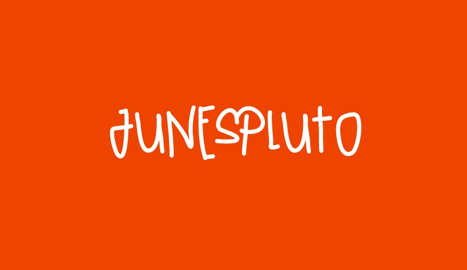 JunesPluto font big