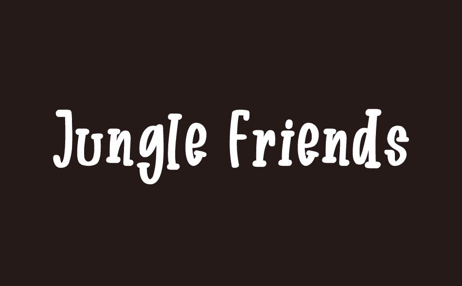 Jungle Friends font big