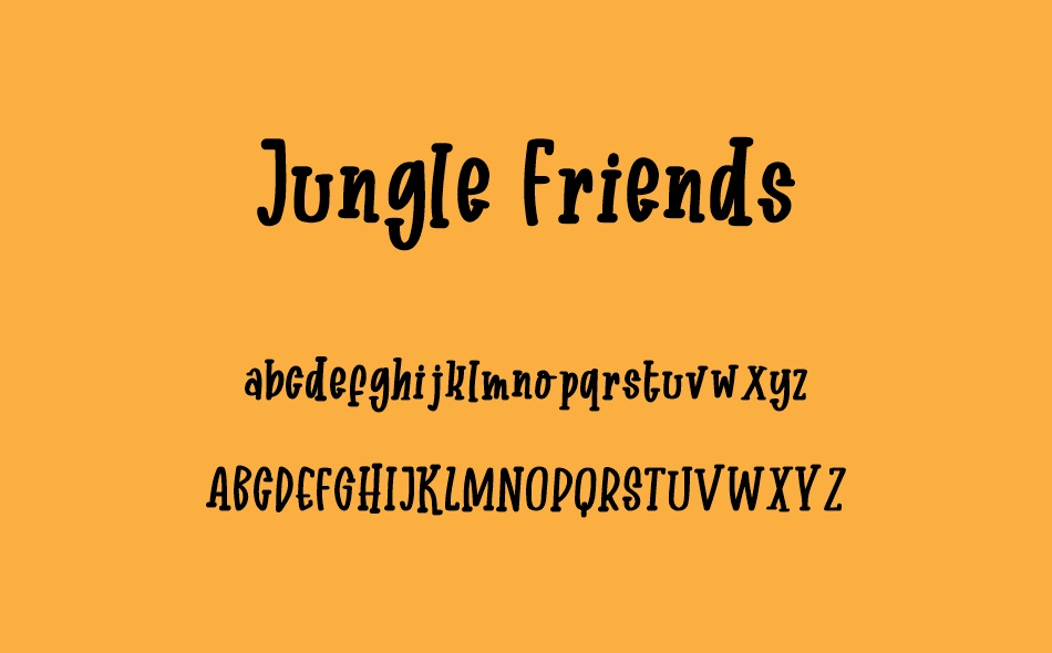 Jungle Friends font