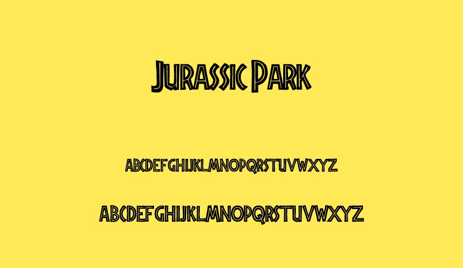 Jurassic Park font