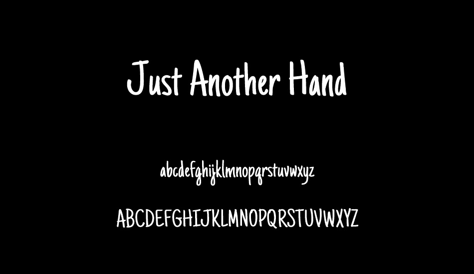 just-another-hand font