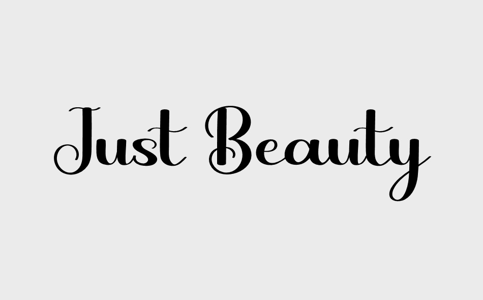 Just Beauty font big