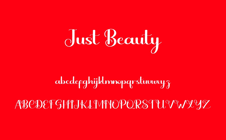 Just Beauty font