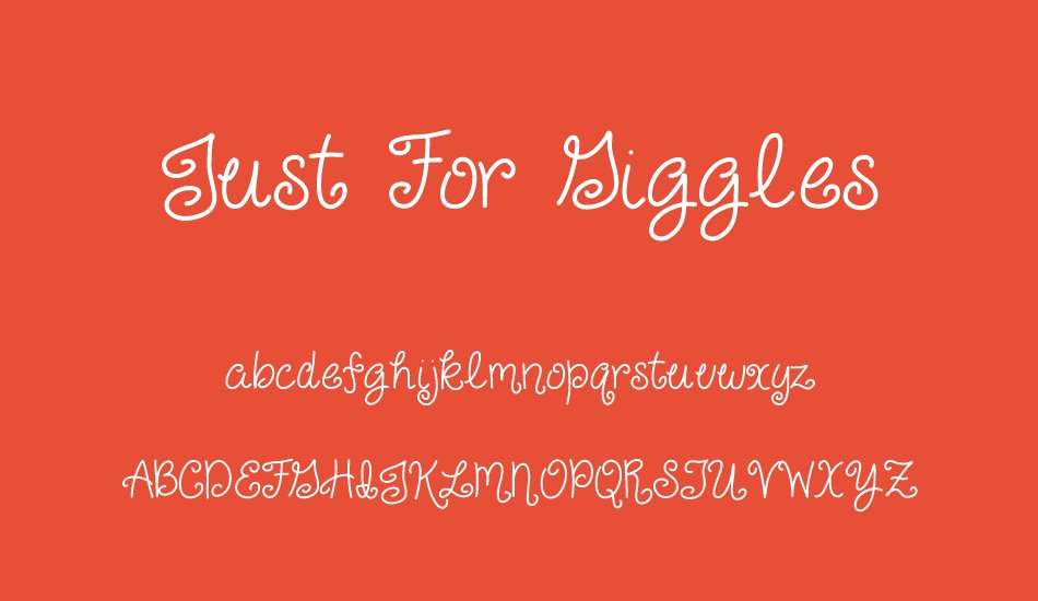 Just For Giggles font
