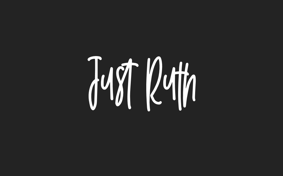 Just Ruth font big