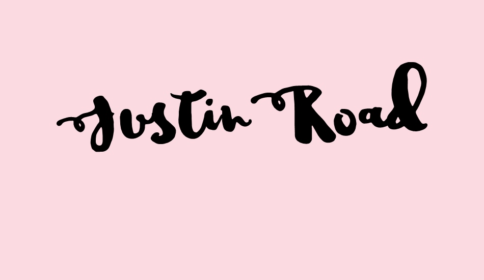 JustinRoad font big