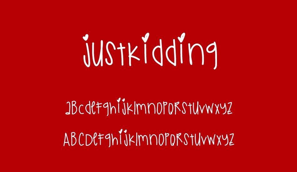 JustKidding font