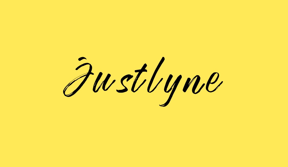 Justlyne Demo font big