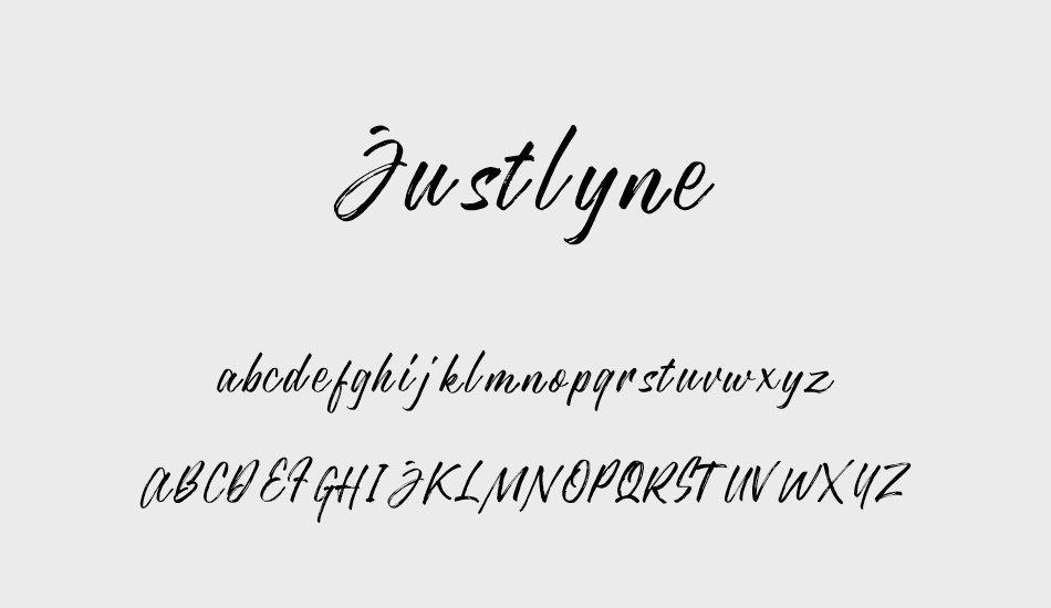 Justlyne Demo font