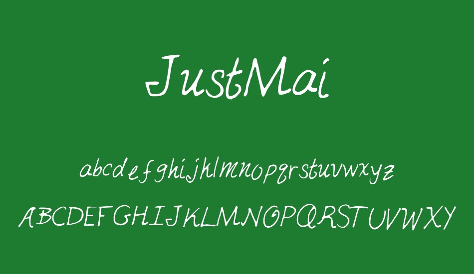 JustMai font