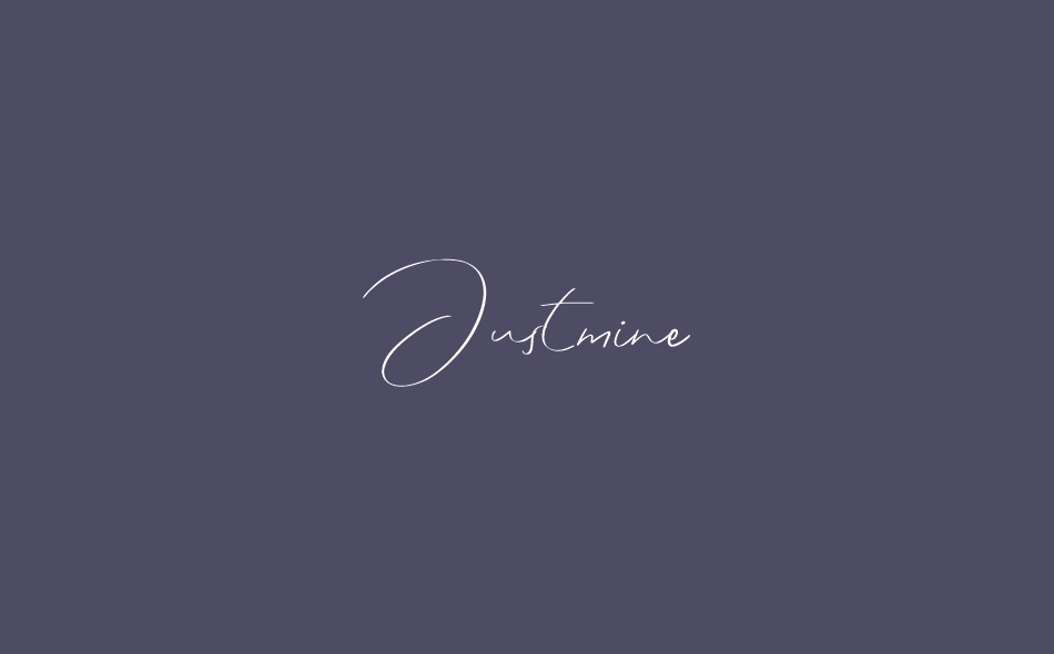 Justmine font big