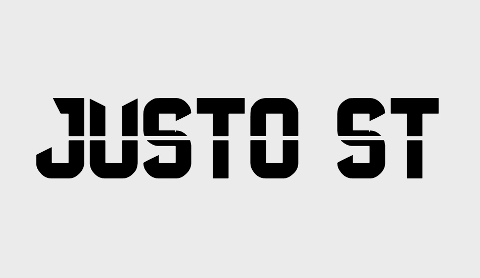 Justo St font big