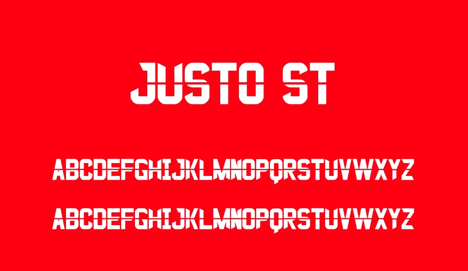 Justo St font