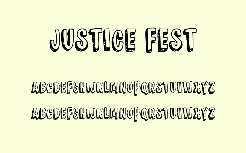 Justice Fest font