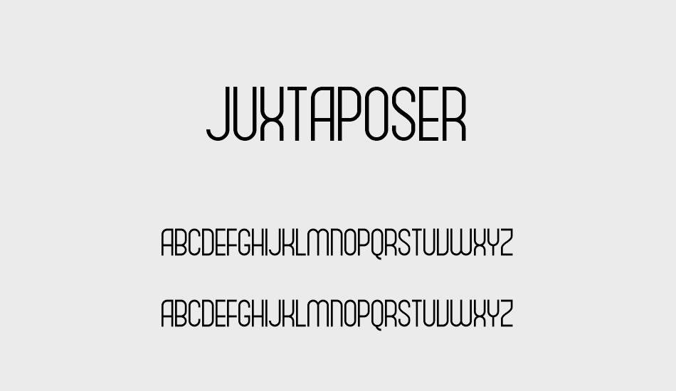 Juxtaposer font