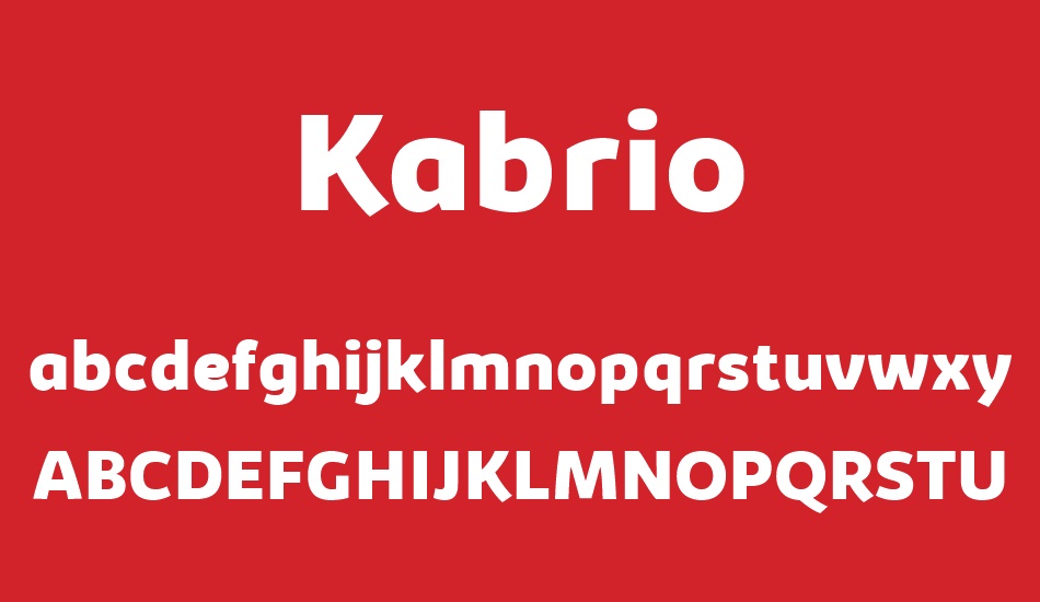 kabrio font