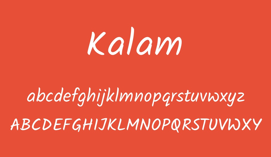 kalam font