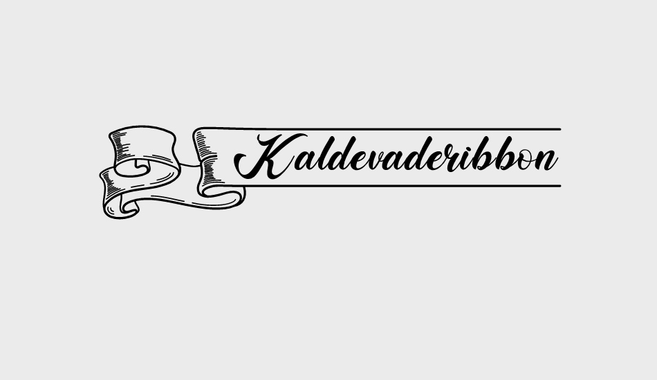 kaldevaderibbon font big