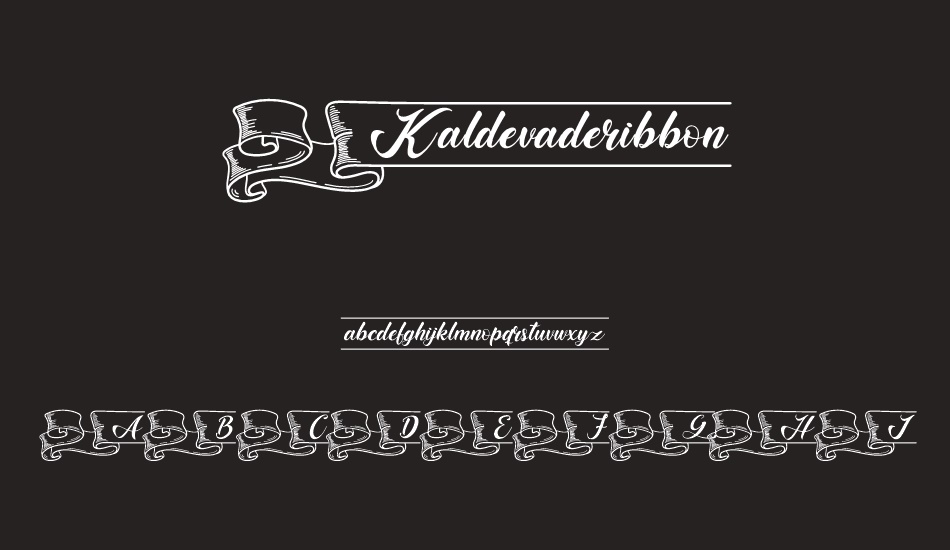 kaldevaderibbon font