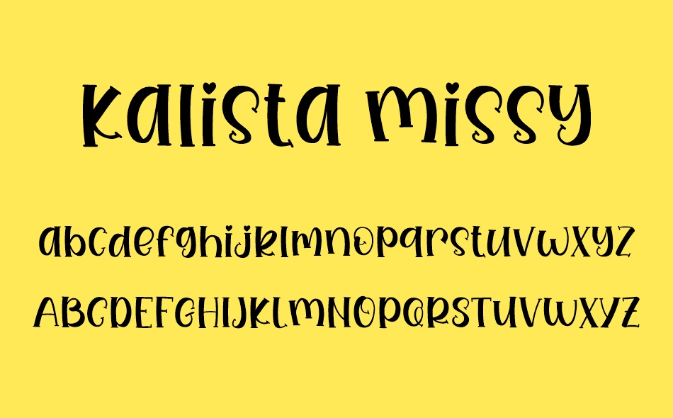 Kalista Missy font