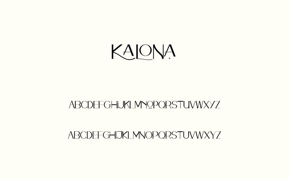 Kalona font