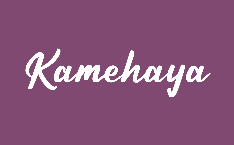 Kamehaya Bintang font big