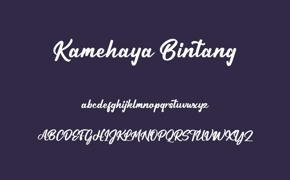 Kamehaya Bintang font