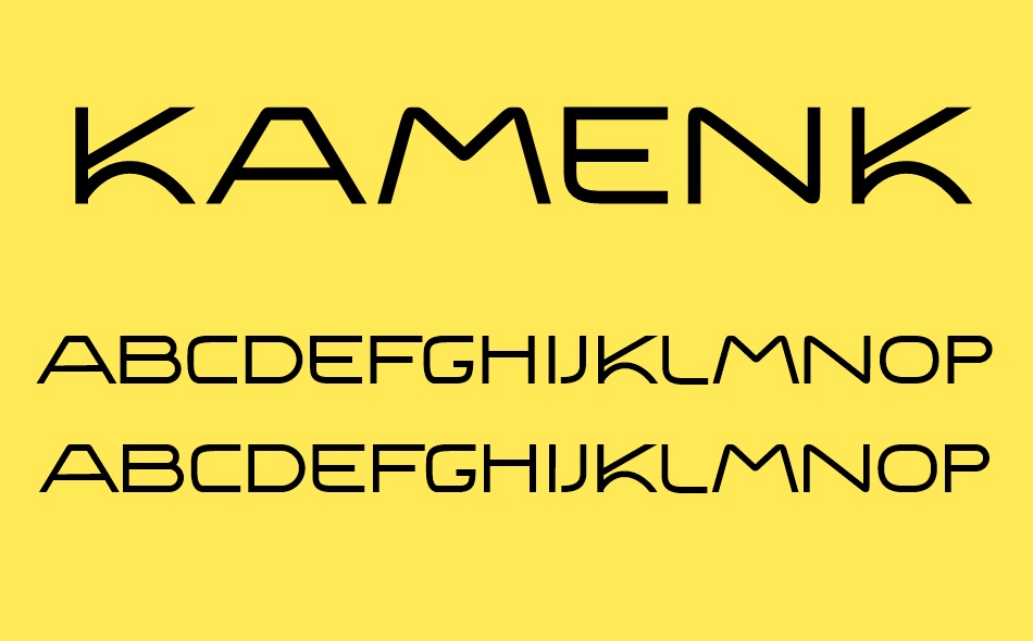 Kamenko font